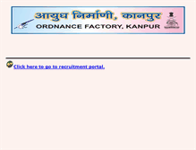 Tablet Screenshot of ofkanpur.gov.in